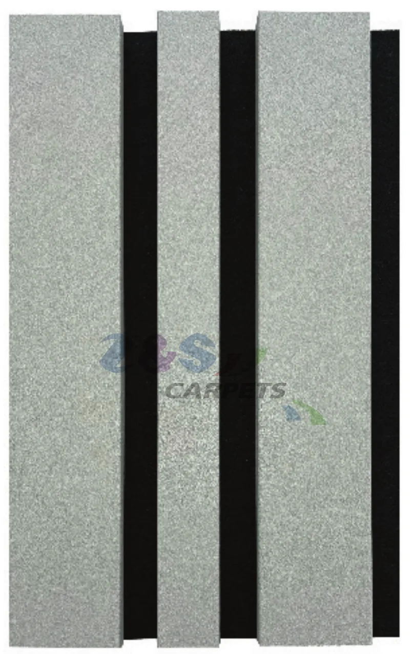 Acoustic Slat Panel - Grey Concrete