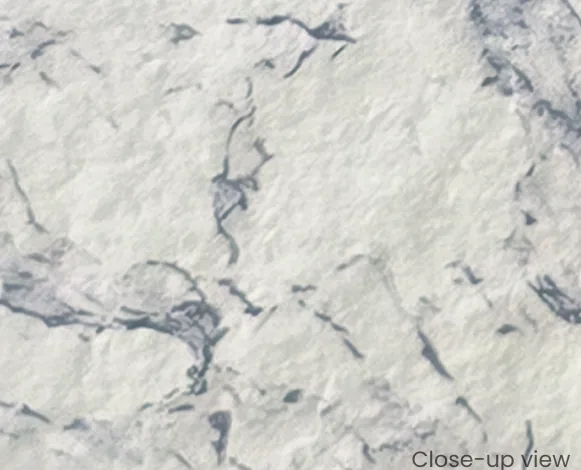 Flexible PU Stone 3DYAY-01 - White Marble, Black Veins