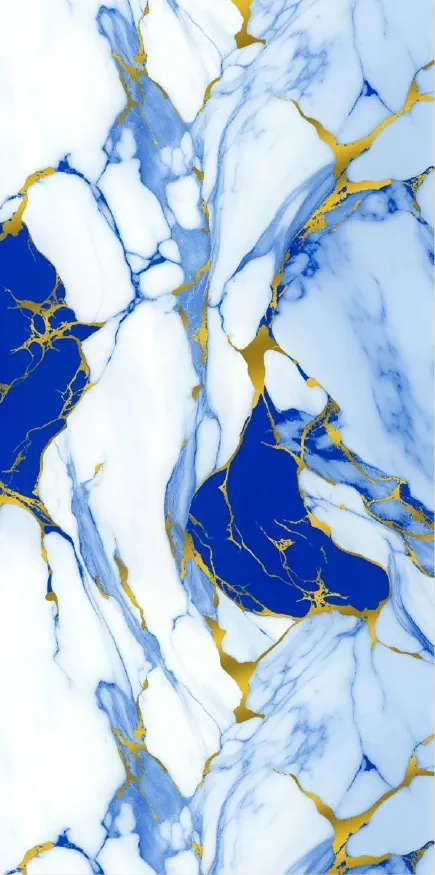 MT89035-G - Blue Gold Vein Marble