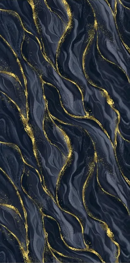 MT89036-1-G - Black Gold Vein Marble