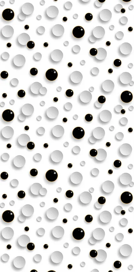 MT9001-G - White 3D Bubble Pattern
