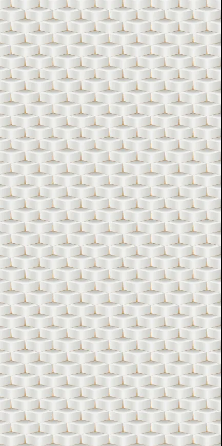 MT9002-G - White 3D Pattern