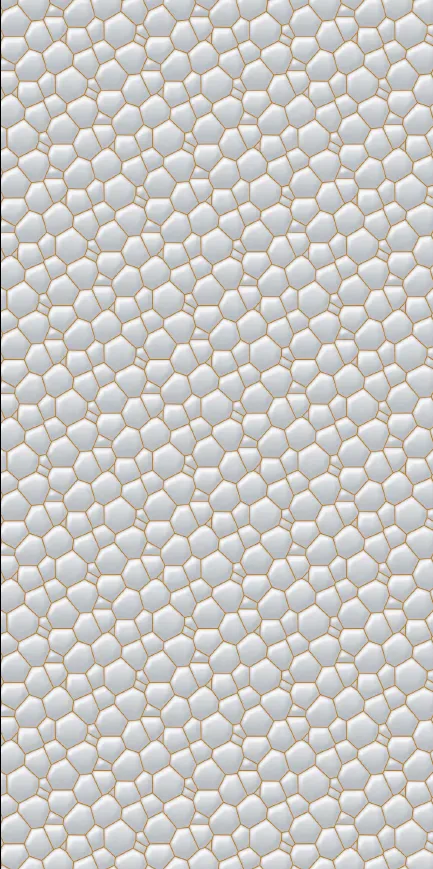 MT9005-1-G - Light Grey 3D & Gold Pattern