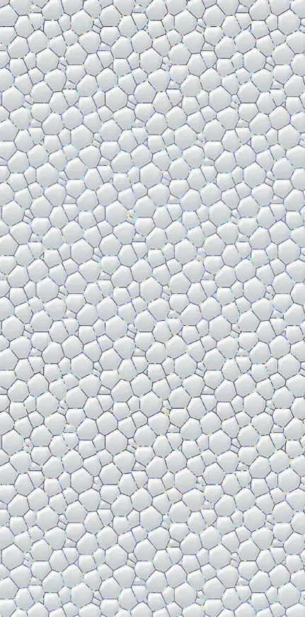 MT9005-1-L - White 3D Pattern