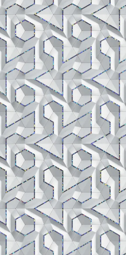 MT9006-L - Light Grey 3D Pattern