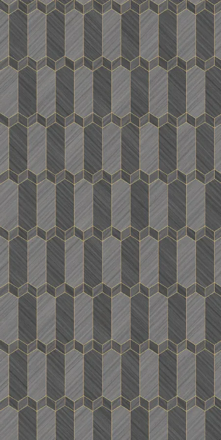 MT9008-G - Grey 3D Pattern