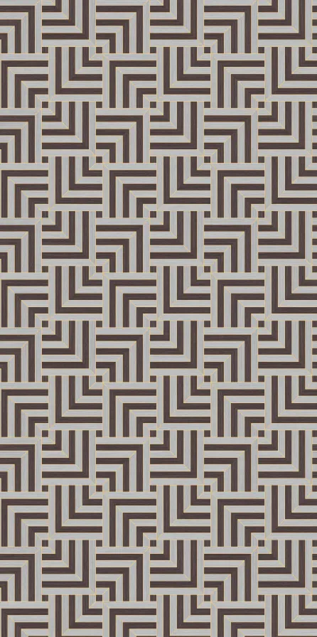 MT9009-G - Grey 3D Maze Pattern