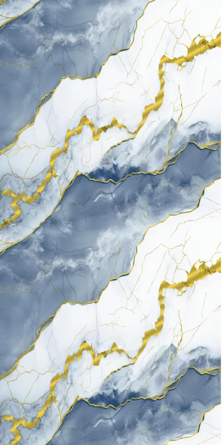 MT9019-2-G - Blue Gold Vein Marble