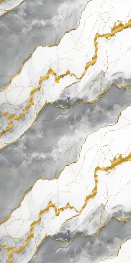 MT9019-5-G - Light Grey Gold Vein Marble