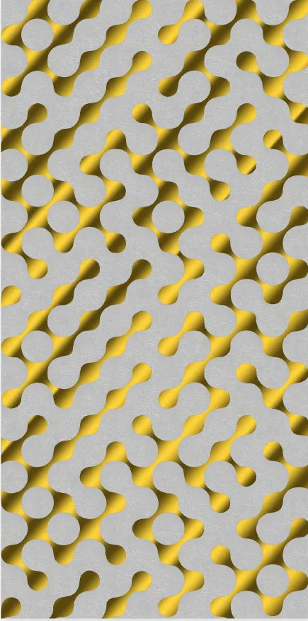 MT9050-1-G - Silver & Gold Dot Pattern