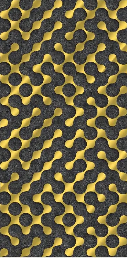 MT9050-G - Black & Gold Dot Pattern