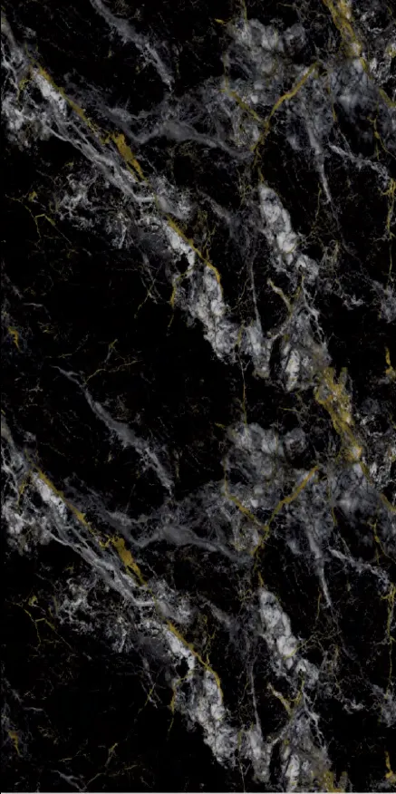 MT9056-2-G - Black Gold Vein Marble