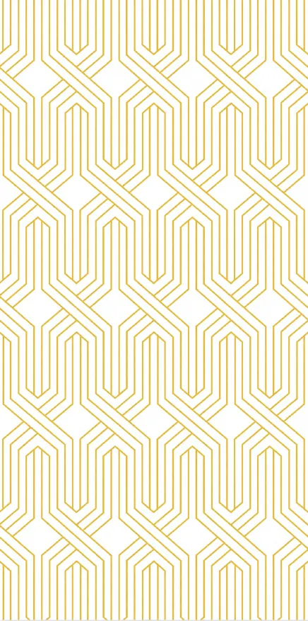 MT9063-G - White & Gold Pattern
