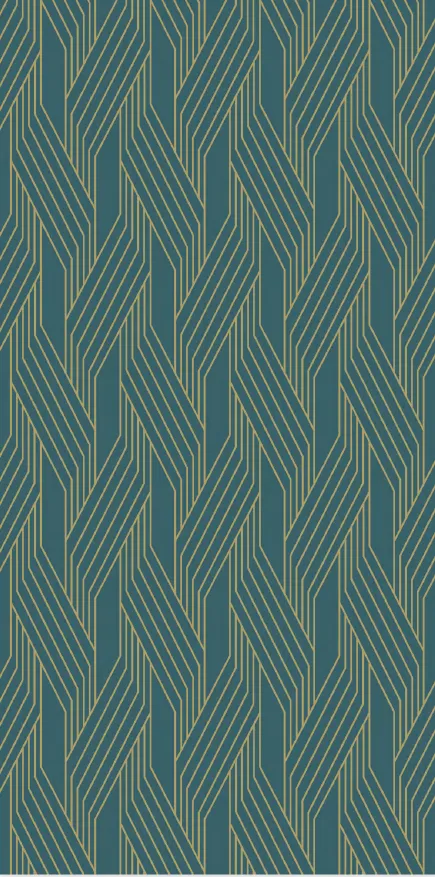 MT9067-G - Green Leaf Line Pattern