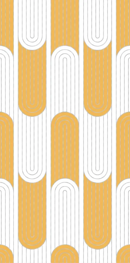 MT9068-Y - Yellow & White Arch Pattern