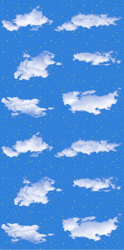 MT9069-G - Blue Sky Cloud Pattern