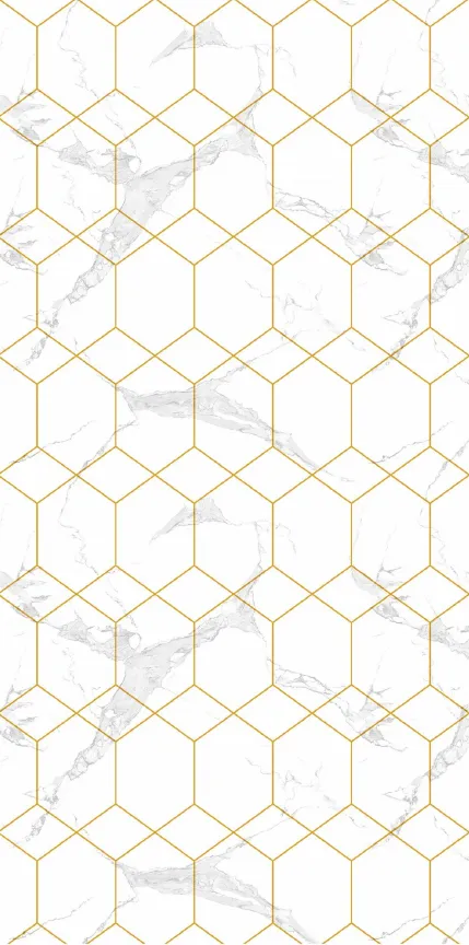 MT9150-G - White & Gold Pattern