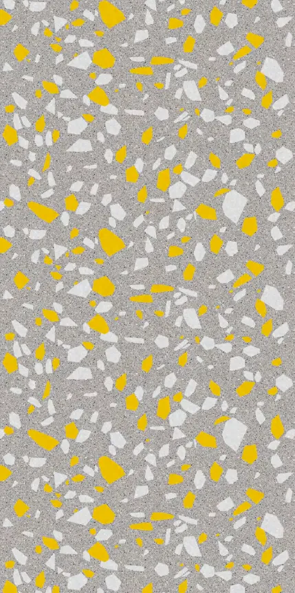 MT9157-G - Grey Terrazzo Gold Pattern